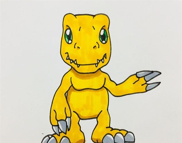 數(shù)碼寶貝蛟龍獸簡(jiǎn)筆畫(huà)