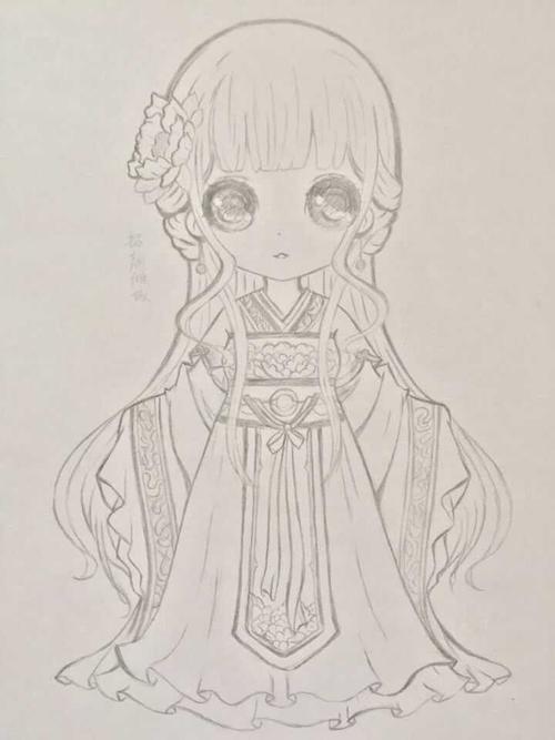 古風(fēng)少女手繪簡(jiǎn)筆畫集