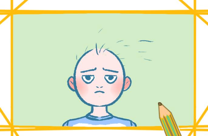 禿頭人簡(jiǎn)筆畫