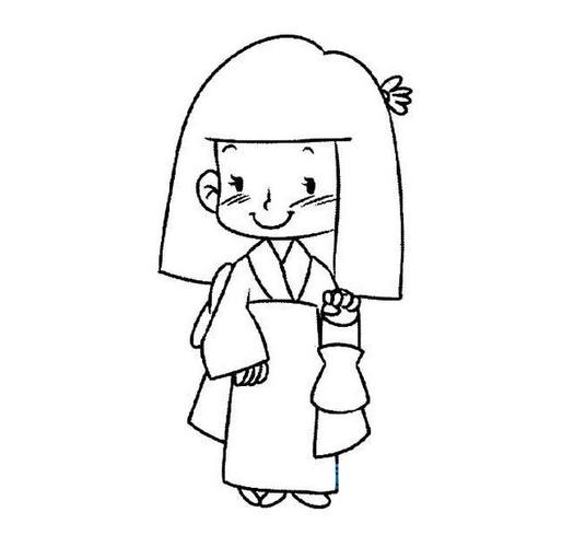 日系女孩簡(jiǎn)筆畫(huà)