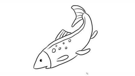正在游泳的魚的簡(jiǎn)筆畫