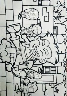 小學(xué)生下課簡(jiǎn)筆畫怎么畫