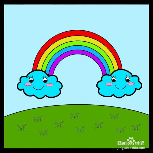 幼兒園簡(jiǎn)筆畫(huà)你彩虹