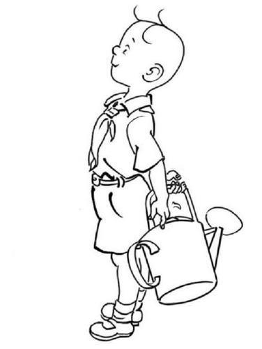 三毛流浪記簡(jiǎn)筆畫帶色