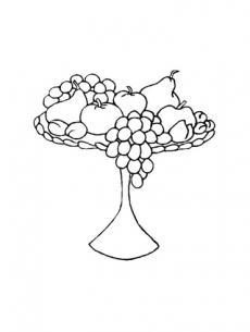 桌子果盤(pán)簡(jiǎn)筆畫(huà)