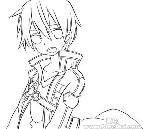 簡(jiǎn)筆畫(huà)桐人ggo